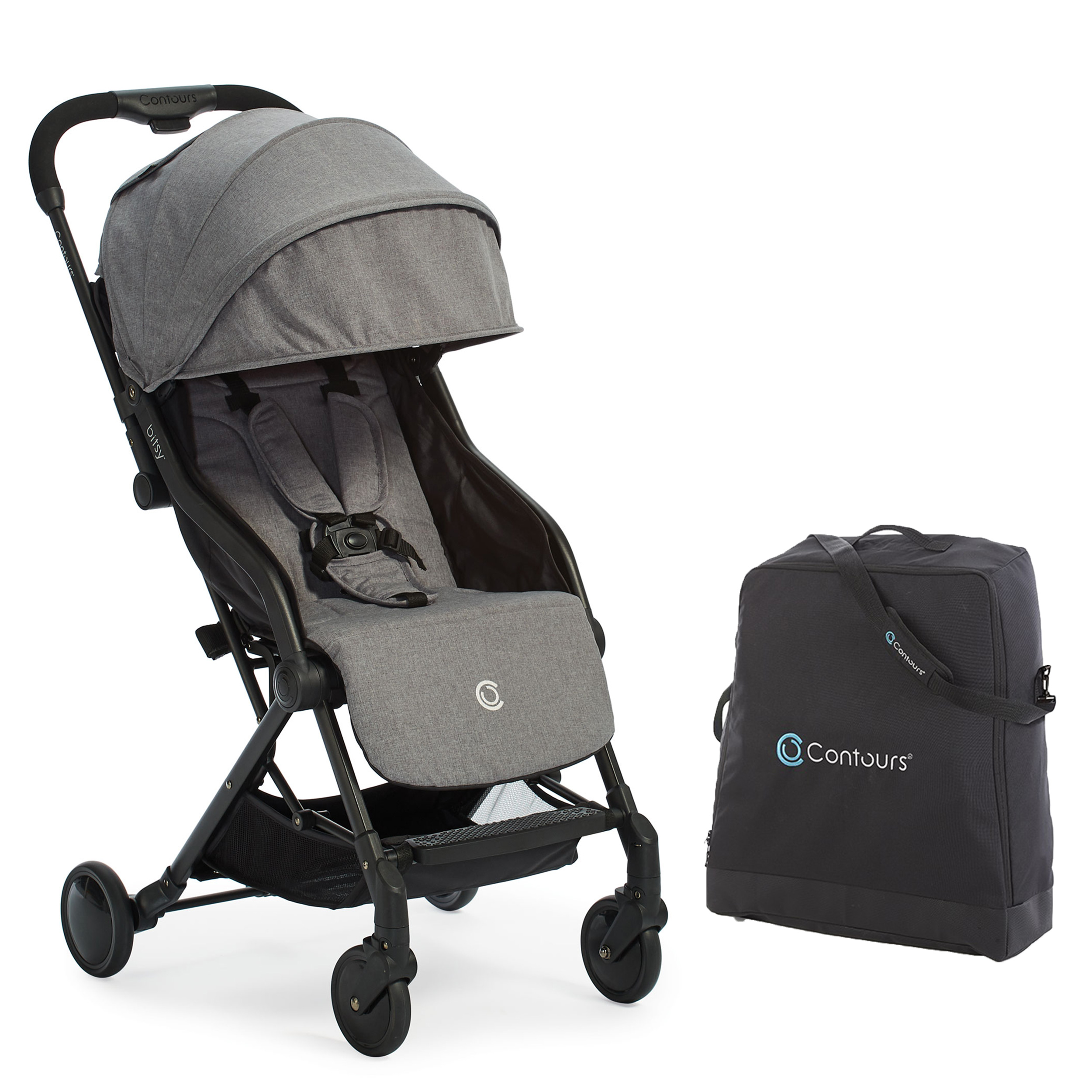 contour bitsy double stroller