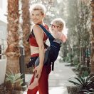 Toddler in the back carry position Thumbnail