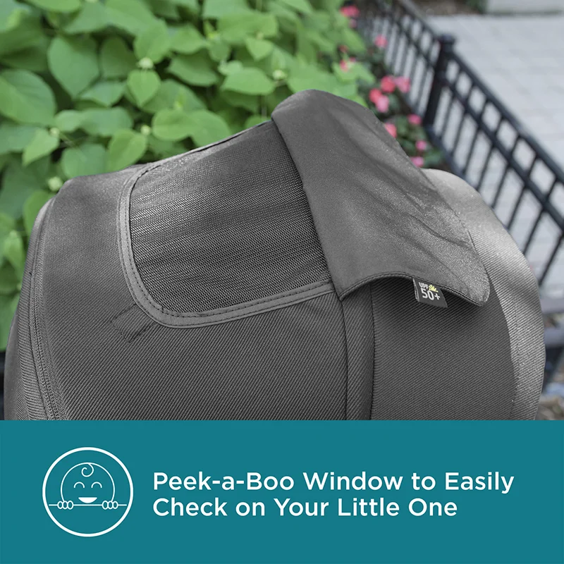 Contours Element® Single to Double Stroller - Stealth Black Image 9