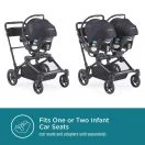 Contours Element® Single to Double Stroller - Stealth Black Image 7 Thumbnail