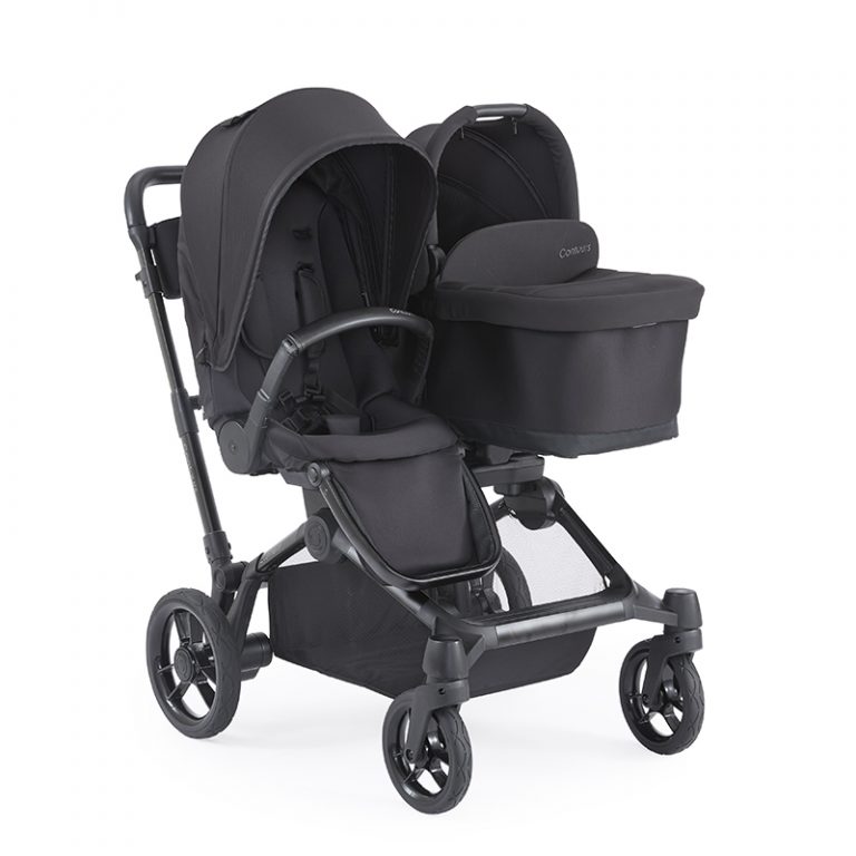 TXTC Poussette De Jogging Chariot Bébé Pliable Poussette Bassinet  Réversible avec Doublure en Coton, Poussette Légère pour Bébé Chariot  Amortisseur