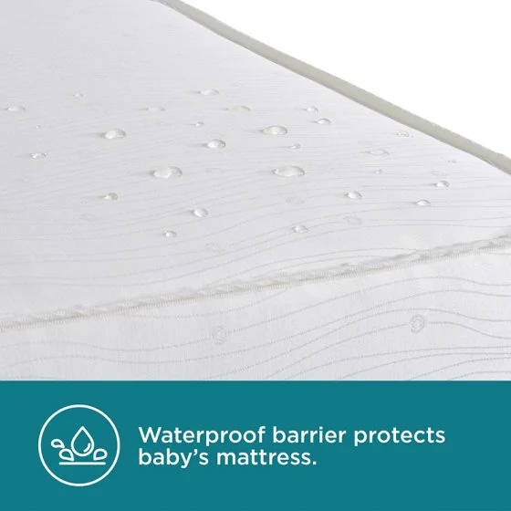 Contours® Vibes™ 2-Stage Soothing Vibrations Crib and Toddler Mattress - White Vibes Image 5