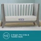 Contours® Vibes™ 2-Stage Soothing Vibrations Crib and Toddler Mattress - White Vibes Image 7 Thumbnail