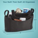 Contours Baby Universal Stroller Organizer - Black Image 3 Thumbnail