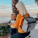 Contours Explore® 2 Stage Portable Booster Seat and Diaper Bag - Graphite Image 17 Thumbnail