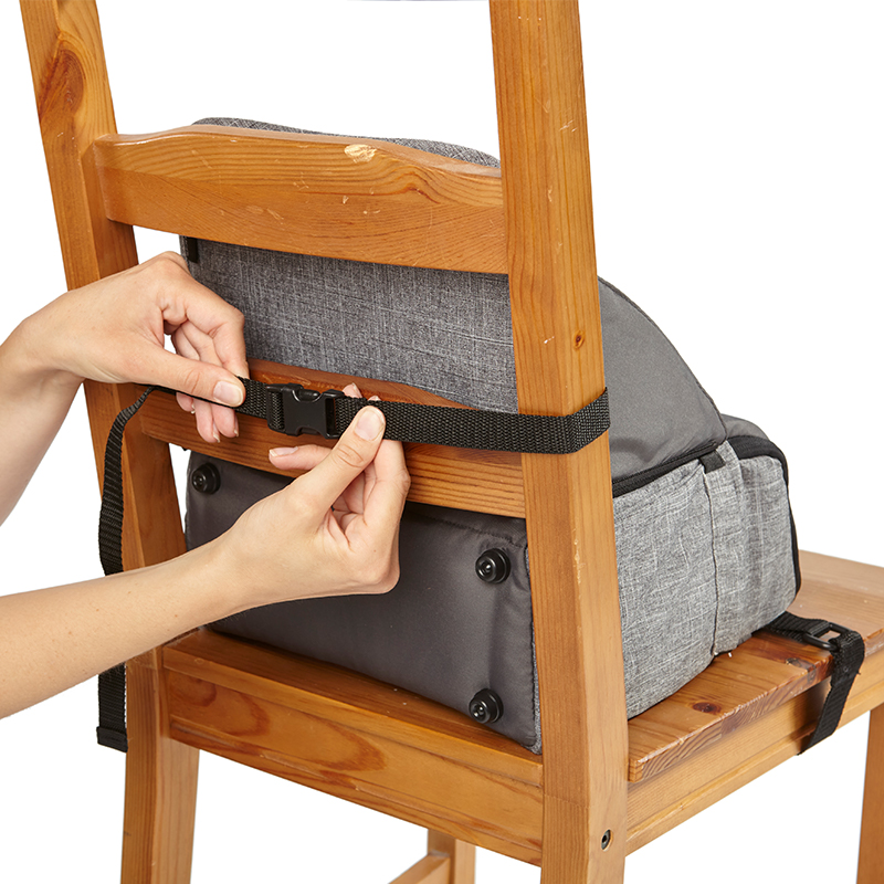 Contours Explore® 2 Stage Portable Booster Seat and Diaper Bag - Graphite Image 12