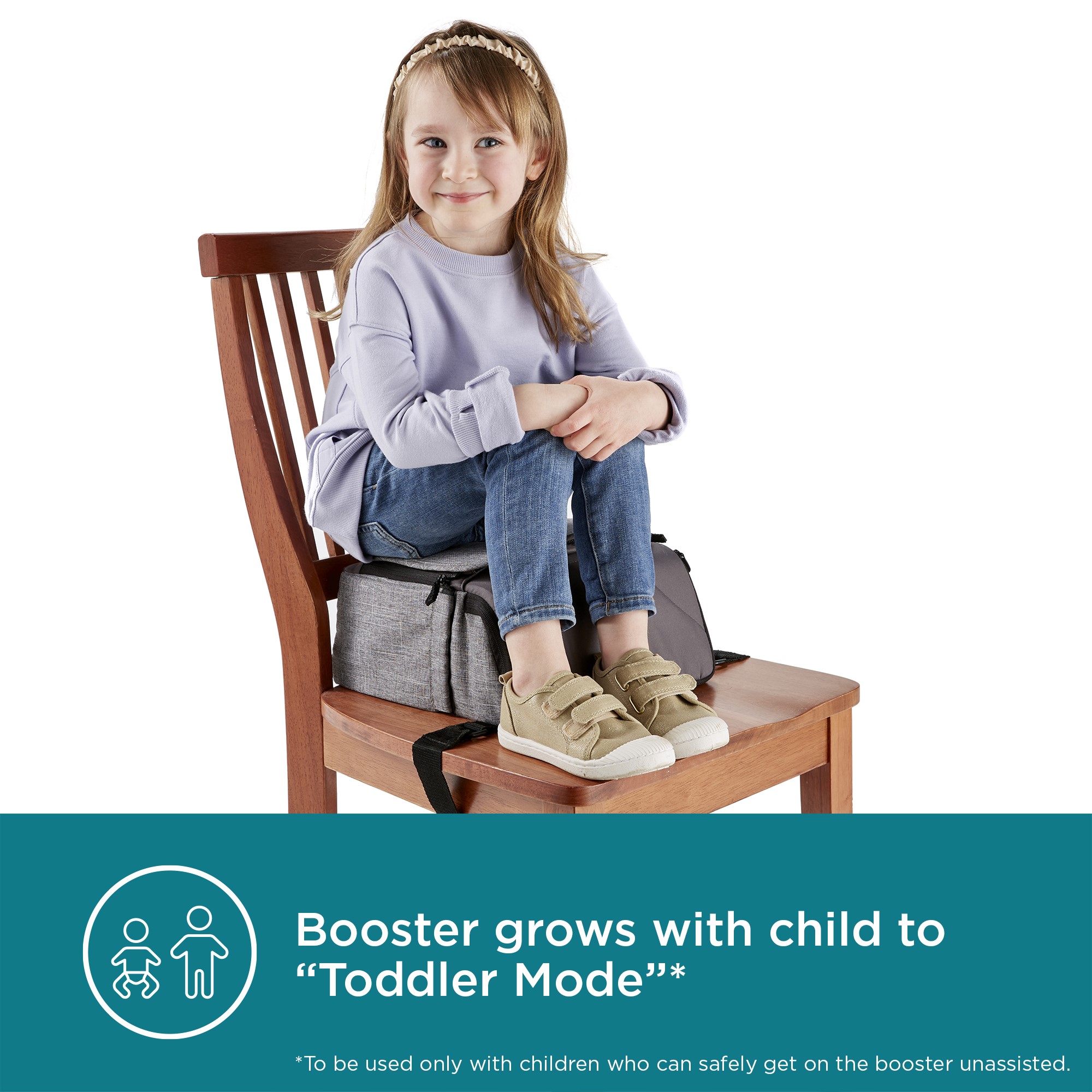 Booster seat mode with toddler