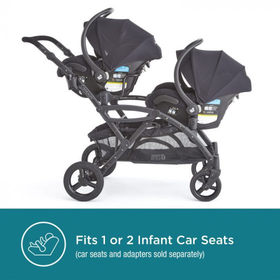 Double stroller that fits graco car seat hotsell