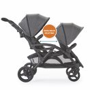 Contours® Options® Elite V2 Double Stroller - Graphite Image 3 Thumbnail