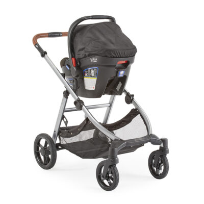 ZL033 Legacy stroller with single car seat Car seat on Contours Legacy stroller
