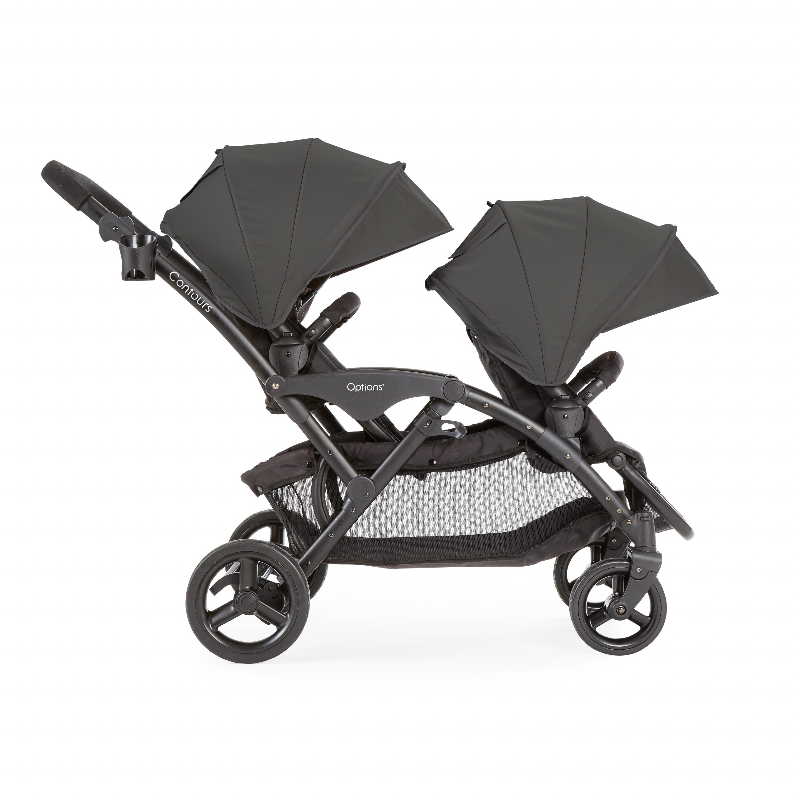 Contours Options V2 Double Stroller - Koala Gray Image 6