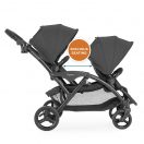 Contours Options V2 Double Stroller - Koala Gray Image 9 Thumbnail