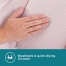 Contours Cozy Infant Sink Bather - Pink Image 4 Thumbnail