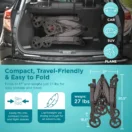 Contours Curve 360 Stroller Wagon - Black Image 9 Thumbnail
