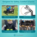 Contours Curve 360 Stroller Wagon - Black Image 8 Thumbnail